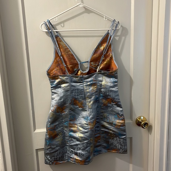 Urban Outfitters Cassie Satin Strappy Mini Dress - Picture 6 of 12